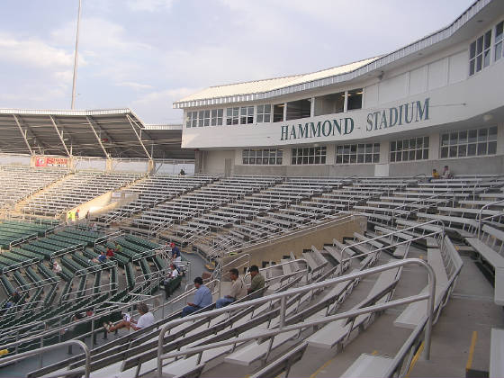 Behind home plate, Fort Myers. Florida