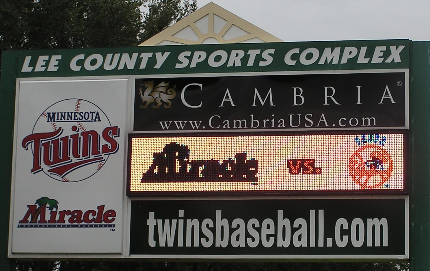 Tonights Game - Hammond Stadium, Fort Myers, Fl