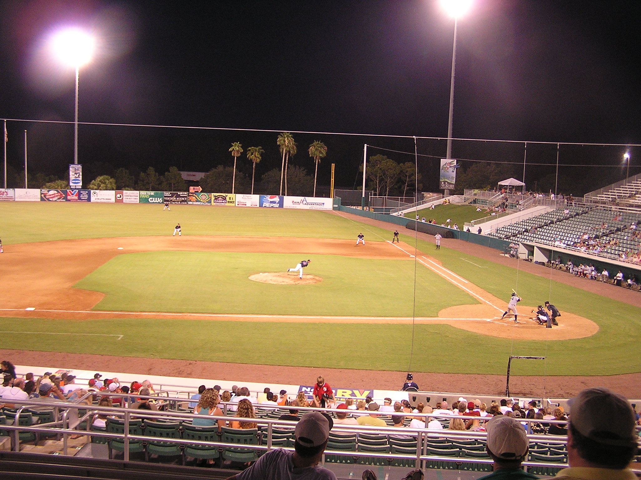 Nightfall at Hammond Stadium, Fort Myers, Fl